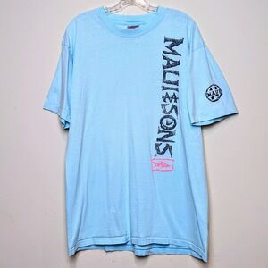 Maui And Sons 1990 Surf Shark Logo Single Stitch Shirt Vintage Large